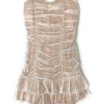 Iz Byer 3/$30 | Champagne Sparkle Homecoming Strapless Mini Dress 13 NWT Photo 0