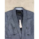 Banana Republic NWT  Petite Blue Linen Blend Double Breasted Blazer Jacket Size 2 Photo 12