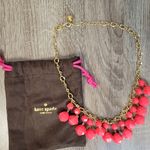 Kate Spade  New York Gold Tone Faceted Salmon Resin Dangles Necklace Photo 0