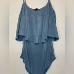 Timing  Women’s Blue Shimmery‎ Bodysuit Size S Photo 1