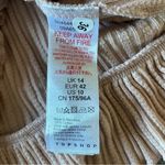 Topshop  Ribbed Knit Tie Front Coquette Blush Pink Bow Sweater Cardigan Size 10 Photo 3