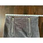POL  Grey Corduroy Moto Style Studs Zippers Mini Size Large Photo 5