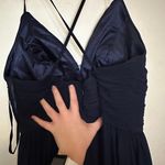 Long Formal Dress Blue Size 12 Photo 4