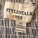 Stylestalker RTR  Bella Blue & White Striped Sleeveless Knot Sheath Midi Dress XS Photo 5