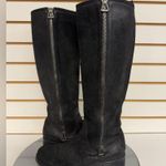Jimmy Choo Doreen Rugged Suede Knee High Zipper Detail Boots Black 38.5/8.5 Photo 9