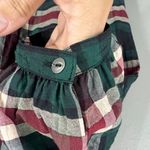 Daniel Cremieux Cremieux Large Plaid Short puff Sleeve Back Button Top Photo 3