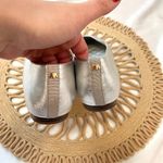 Birdies  Crane Flats in Metallic Silver Leather Size 8 Photo 7