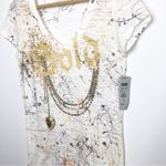 Cache Teez Cream, rhinestone graphic T-shirt Photo 2