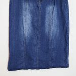 Cato Blue Denim Midi Skirt Size 18 W Classic Long Jean Skirt Photo 3