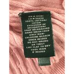 Ralph Lauren Lauren Pink Cable Knit V Neck Cotton Sweater Woman's MED CabinCore Photo 4
