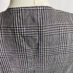 Vintage Y2K Talbots Petites Plaid Linen Vest Women's 6 Button Front USA‎ Made Gray Photo 5