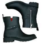 Rag and Bone EUC  Moto Rain Boots Black Size 7 Photo 2