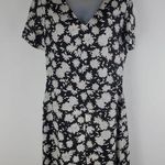 Tory Burch Silk Shift Dress Lined Printed Short Sleeve Size M Photo 0