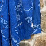 COOGI Y2K Early 2000s Blue/White  Button Down Detailed Pattern Top Photo 1