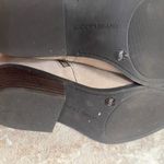 Lucky Brand Suede Ankle Booties Side Zip Block Heel Women's Size 7 fallila tan Photo 3