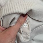 Lululemon  Ebb to Street Ribbed Cropped Long Sleeve in Bone Size 12 Yoga Pilates Photo 2