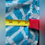 Lexi York Light Blue With White Chains Print Sheer Summer V Neck Top Sz S Photo 10