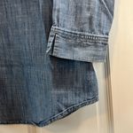 Van Heusen Van Huesen Chambray Cotton V Neck 3/4 Quarter Sleeve - Size Small Photo 2