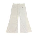 American Eagle Womens Baggy Flare Pants Low Rise Cream Stretch Belted Utility 10 Tan Photo 6