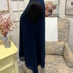 Max Studio  Dark Blue Dress with Lace Accent Photo 4