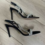 Vince Camuto Womens Luanna Black Suede Rhinesone Sandals Heels Shoes 9.5 NWOT Photo 6