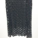 Eliza J  Black Sequin Scaly Sleeveless Dress Sz 6 Photo 6