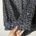 Equipment NWOT  Logo Signature Satin Button-Up black Blouse size medium Photo 8