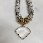 Erimish  Beaded Bracelet Womens Metallic Rondelle Faceted‎ Marble Jasper Stones Photo 10