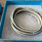 Touchstone Crystals by Swarovski Silver Wrap Bracelet 1800 Aurore Boreal Color Photo 0