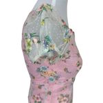 VINTAGE Pink Swiss Dots Floral Prairie Dress Size undefined Photo 4