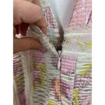 Dennis Basso  Metallic Floral Plunge Gown Maxi Dress Formal Runway Evening Sz S Photo 4