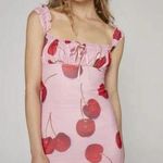 Kimchi Blue UO Cherry Bianca Mesh Mini Dress Pink Red Size Small Valentine’s Day Photo 1