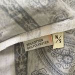 Sacred Threads  NWT Gray Design Tunic with Sheer Lace Sleeve. Size S/M Photo 8