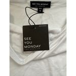 See You Monday White Strapless Tube Top Basic Layering Top Size XL Photo 5