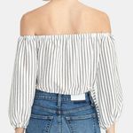 Rachel Roy Rachel  Off Shoulder Striped crop top Photo 1