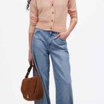 Madewell  Alpaca-Blend V-Neck Cardigan Size Small Heather Pale Blush Photo 6