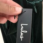 Lulus Candlelit Date Forest Green Velvet One Photo 5