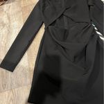 ZARA  Black Long Sleeve V-neck Cut Out Hallow Out Sexy Party Mini Dress Photo 11