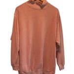 Aerie Dusty Pink Everyday the Cozy Mock Neck Long Length Sweatshirt - Medium Photo 0