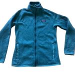 Patagonia better sweater gorpcore jacket womens sz small zipper front teal blue Photo 0