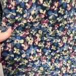 Eddie Bauer Vintage Floral Oversized Corduroy Button Down Shirt Size L Photo 4