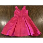 Vineyard Vines  Hot Pink Kentucky Derby V-Neck sleeveless Flare mini Dress 2 Photo 1