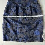 Dana Buchman Dana Buchanan petite floral silk vintage pencil skirt black & blue size 2 P Photo 14