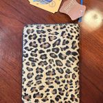 NWT Genuine Leather Fur Leopard Print Passport Holder Photo 7