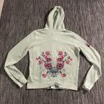 Juicy Couture  jacket Velour Floral Embellished full zip track Y2K Photo 1