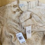 Teri Jon by Rickie Freeman Gold beaded embellished jacquard dress NWT Size 4 Photo 9