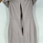Babaton Aritzia  Ruslan Off The Shoulder Sheath Dress Gray‎ Stretch Ponte Knit 6 Photo 10