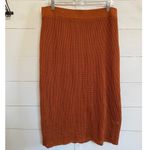 Calvin Klein  Mesh Knit Pencil Coordinating Midi Skirt Terra L EUC Photo 15