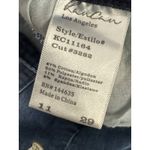 KanCan Jeans Women 11/29 Blue Floral Bird Embroidered Medium Wash‎ Denim Raw Hem Photo 7