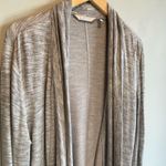 Athleta Spacedye Gray Pranayama Wrap Open Front Cardigan - size Small Petite Photo 2
